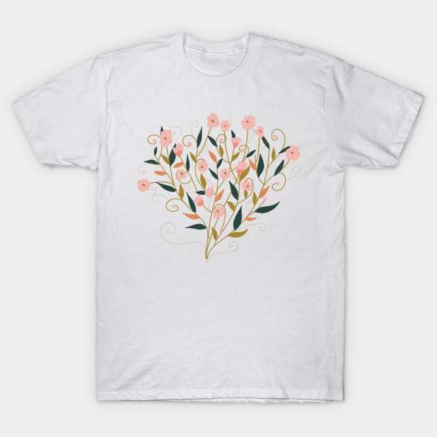 Fall flower bouquet T-Shirt by Claudiaco